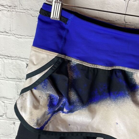 Lululemon Speed Squad Skirt Milky Way Biker Shorts Extended Liner Skort 4 - Picture 5 of 12